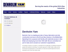 Tablet Screenshot of denholm-yam.com